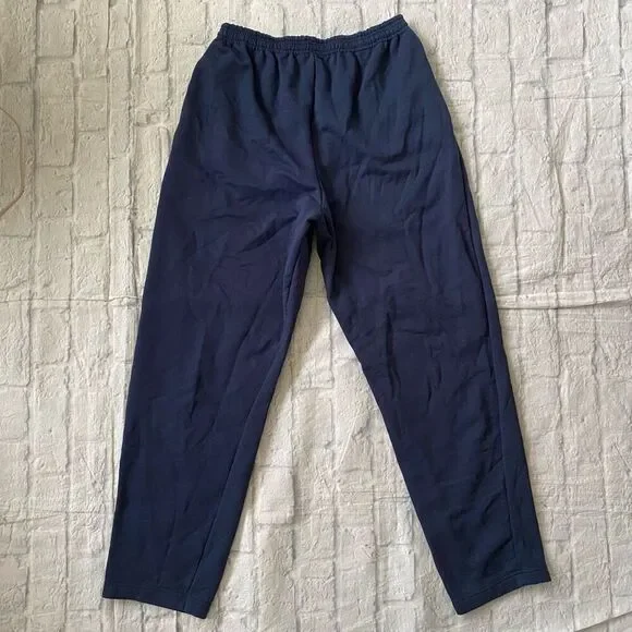 Port & Company core fleece men XL pull on sweatpants W/elastic waist navy blue - Picture 7 of 7